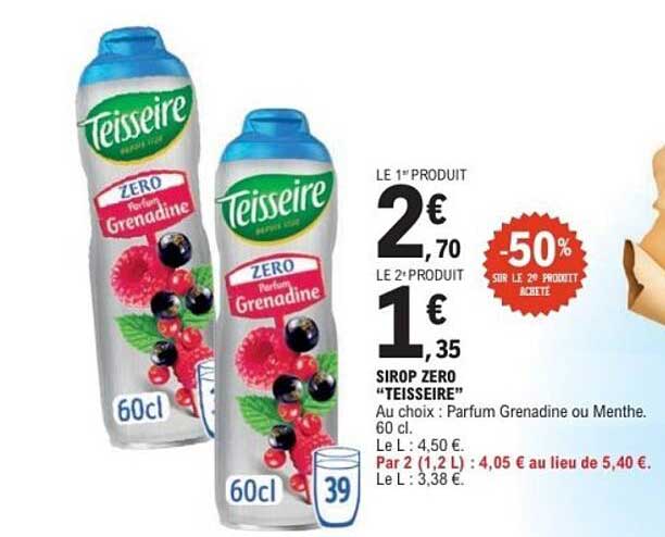 SIROP ZERO "TEISSEIRE"
