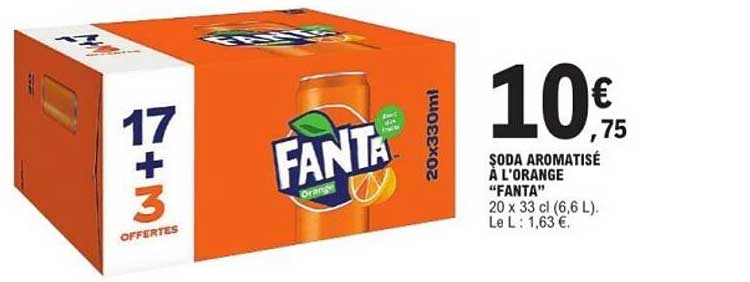 SODA AROMATISÉ À L'ORANGE “FANTA”