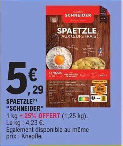 SPAETZLE "SCHNEIDER"