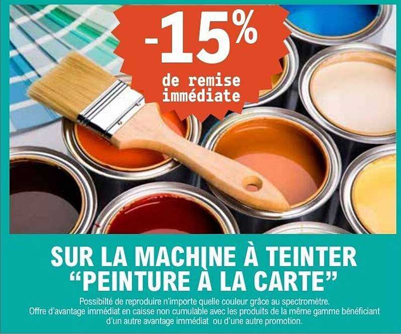 SUR LA MACHINE À TEINTER "PEINTURE À LA CARTE"