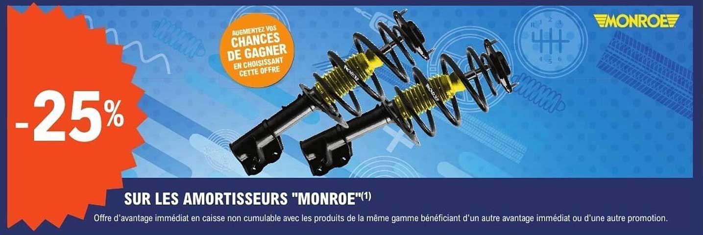 SUR LES AMORTISSEURS "MONROE"(-25%)