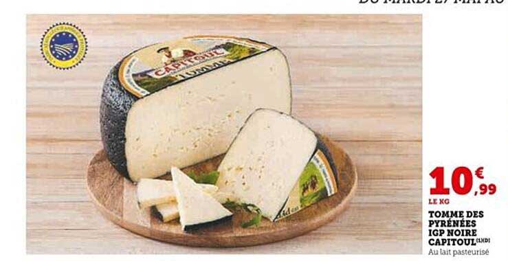 TOMME DES PYRÉNÉES IGP NOIRE CAPITOUL