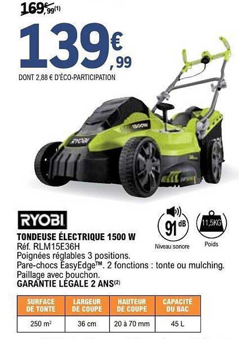 TONDEUSE ÉLECTRIQUE 1500 W