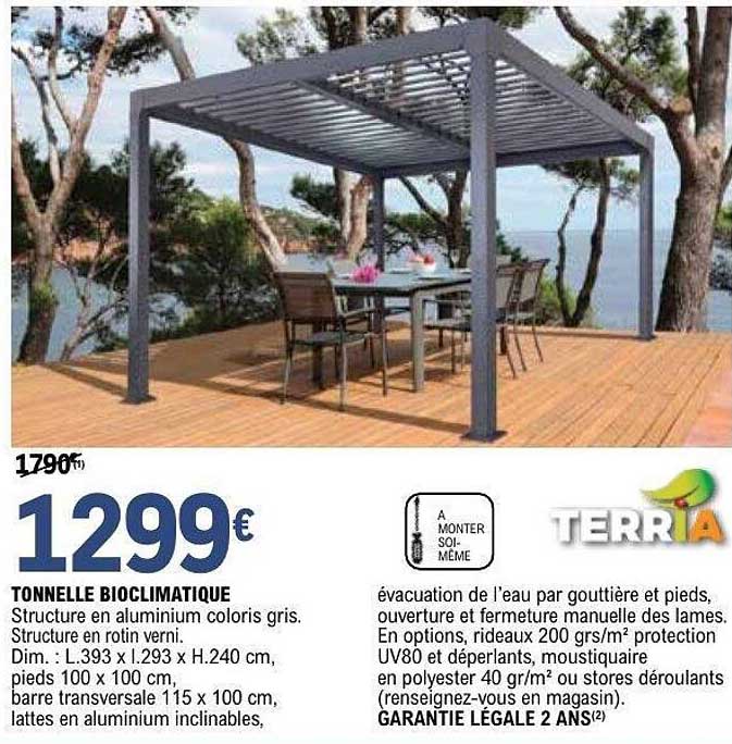 TONNELLE BIOCLIMATIQUE