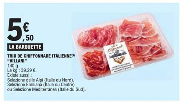 TRIO DE CHIFFONNADE ITALIENNE "VILLANI"