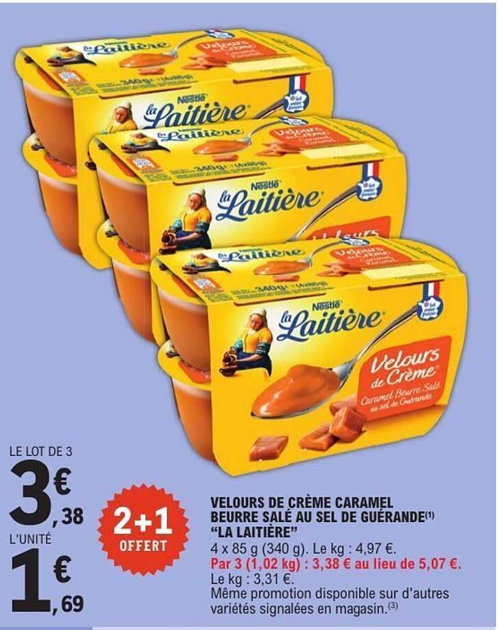 VELOURS DE CRÈME CARAMEL BEURRE SALÉ AU SEL DE GUÉRANDE ‘LA LAITIÈRE’