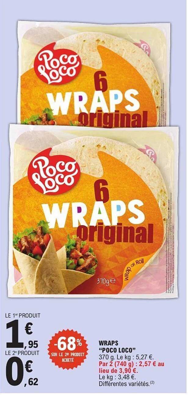 WRAPS "POCO LOCO"