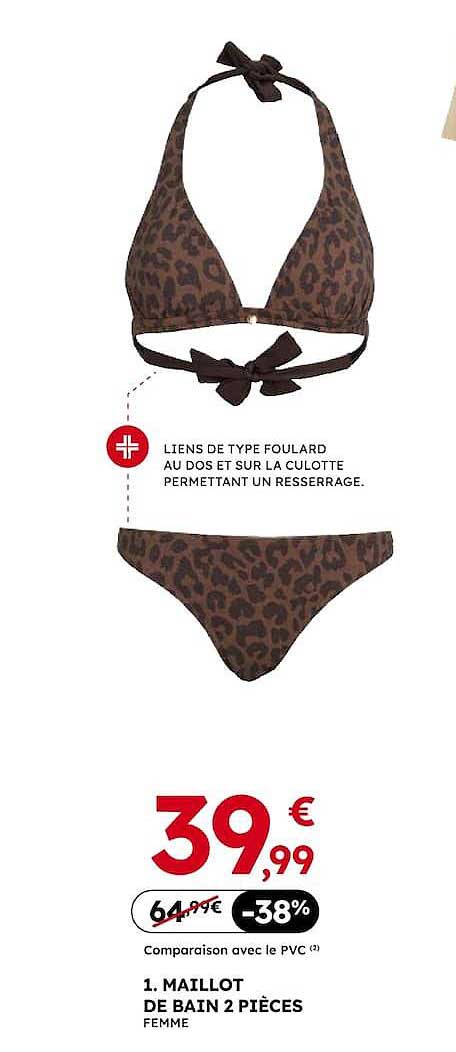 1. MAILLOT DE BAIN 2 PIÈCES FEMME