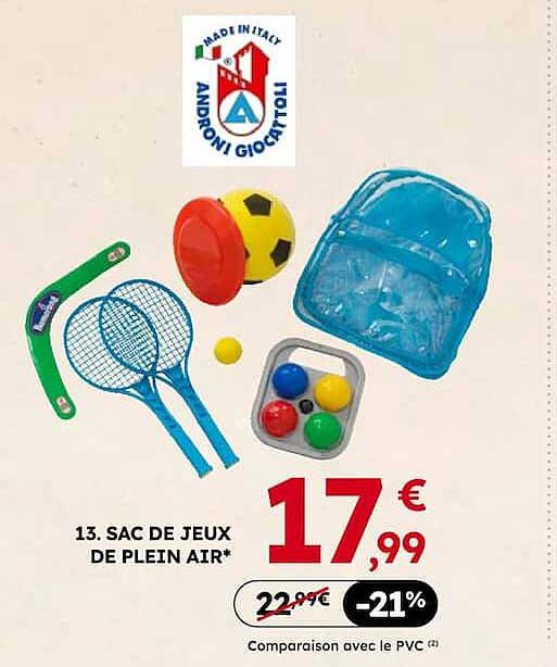 13. SAC DE JEUX DE PLEIN AIR*