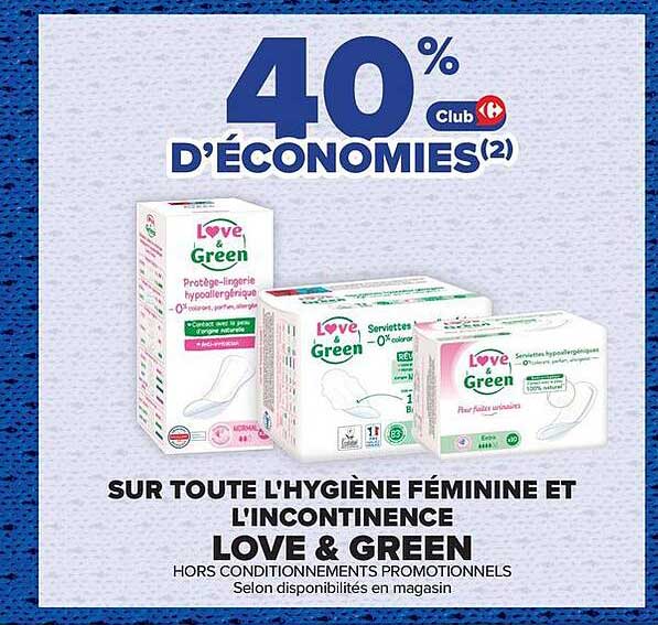 40% D'ÉCONOMIES(2) Club