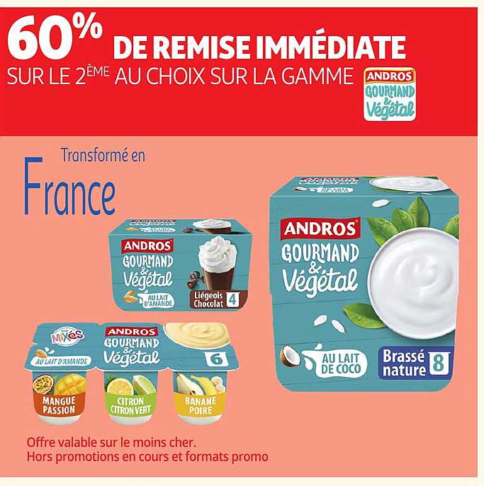 60% DE REMISE IMMÉDIATE SUR LE 2ÈME AU CHOIX SUR LA GAMME