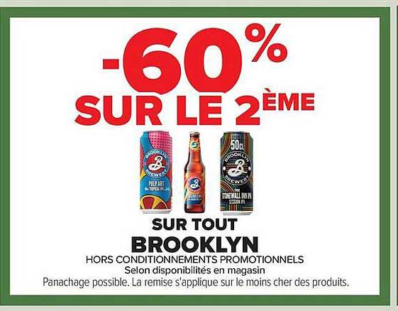 -60% SUR LE 2ÈME SUR TOUT BROOKLYN