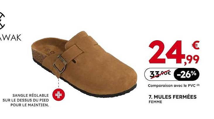 7. MULES FERMÉES FEMME
