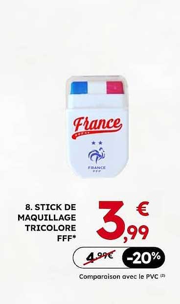 8. STICK DE MAQUILLAGE TRICOLORE FFF*