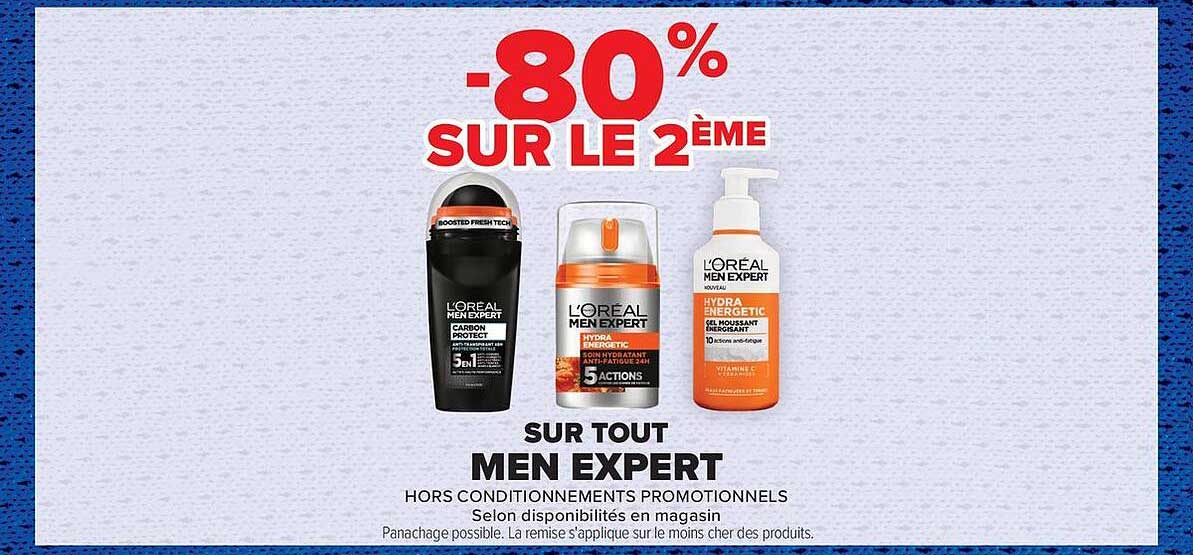 -80% SUR LE 2ÈME SUR TOUT MEN EXPERT