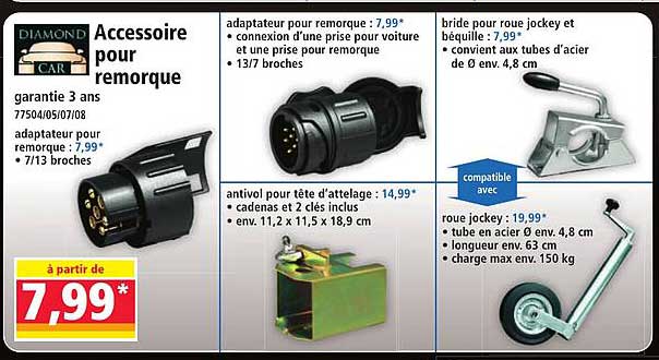 Accessoire pour remorque
