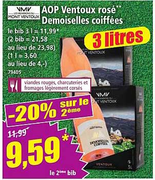 AOP Ventoux rosé* Demoiselles coiffées