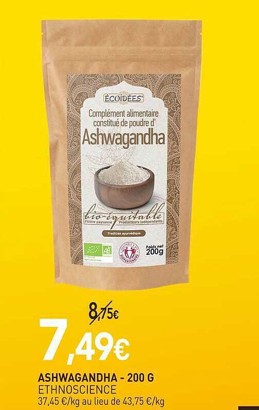 ASHWAGANDHA - 200 G ETHNOSCIENCE
