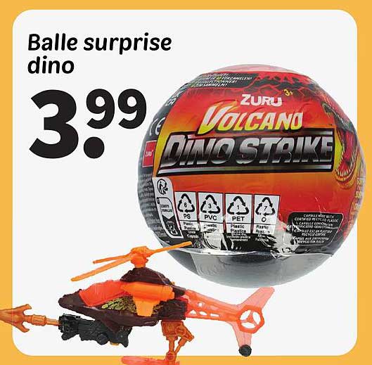 Balle surprise dino