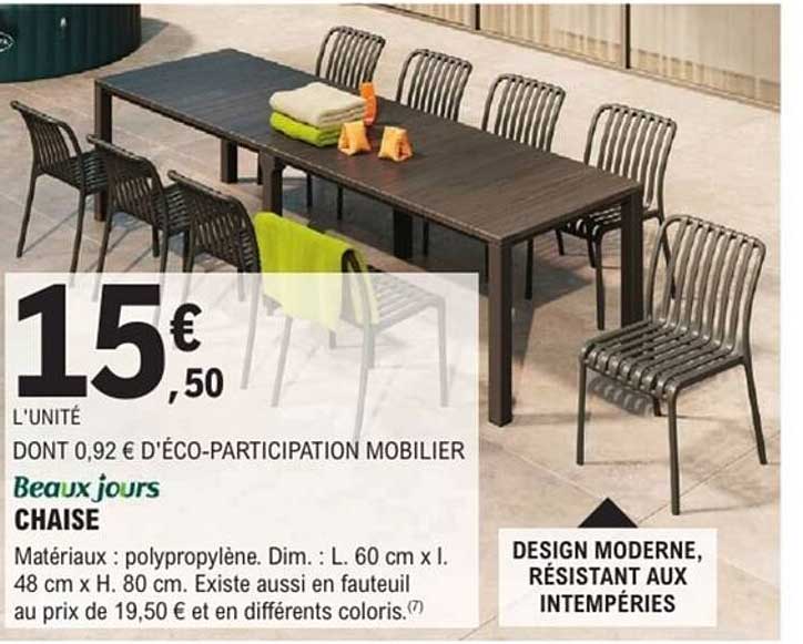 Beaux jours CHAISE