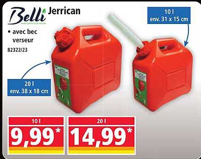 Belli Jerrican avec bec verseur