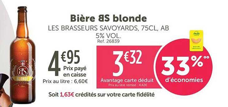 Bière 8S blonde