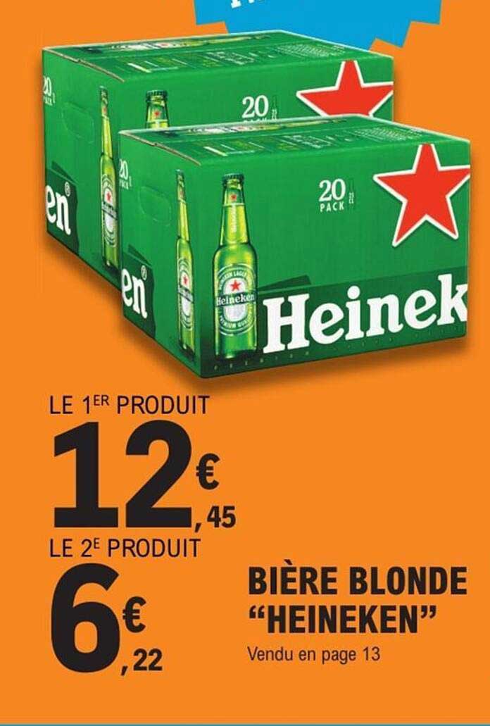 BIÈRE BLONDE “HEINEKEN”