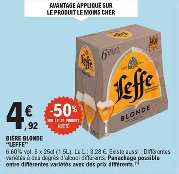 BIÈRE BLONDE “LEFFE”