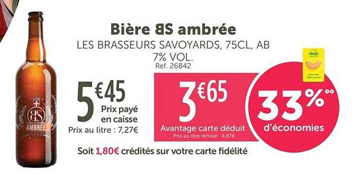 Bière BS ambrée
