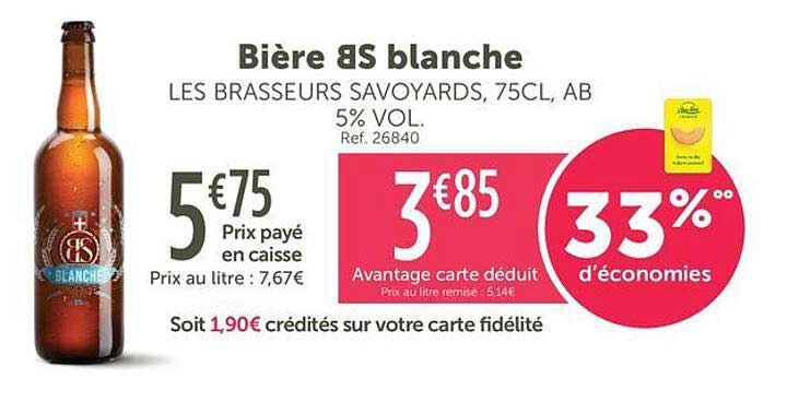 Bière &S blanche