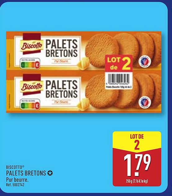BISCOTTO® PALETS BRETONS Pur beurre.