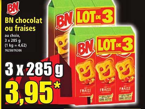 BN chocolat ou fraises