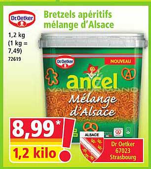 Bretzels apéritifs mélange d'Alsace