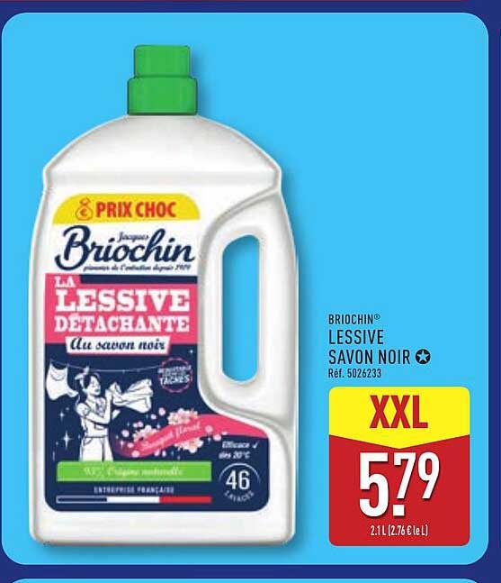 BRIOCHIN LESSIVE SAVON NOIR XXL