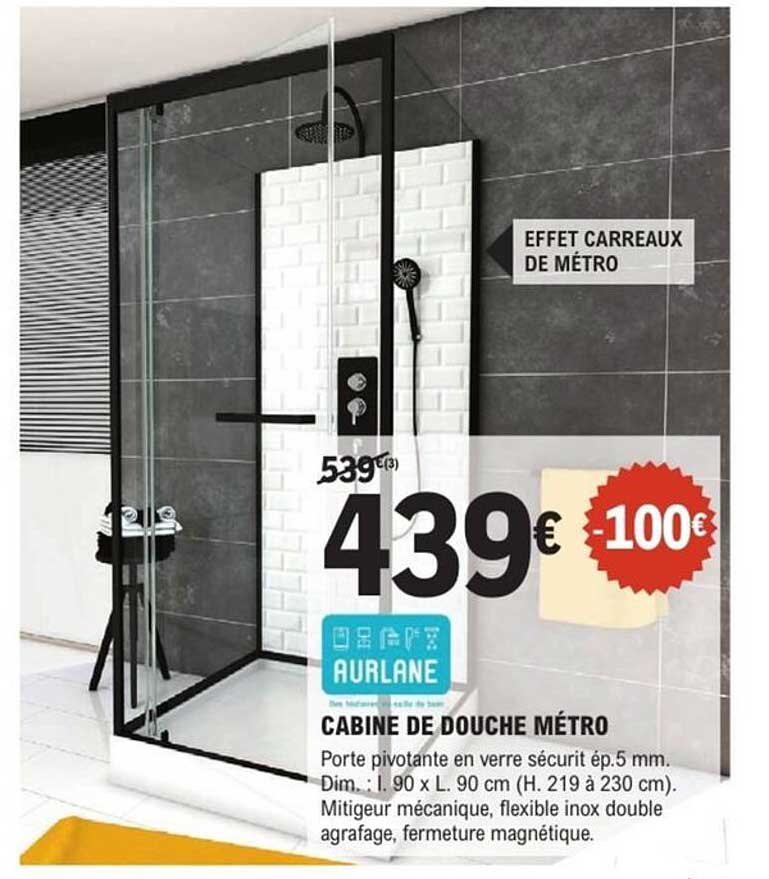 CABINE DE DOUCHE MÉTRO