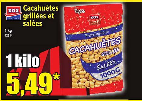 Cacahuètes grillées et salées