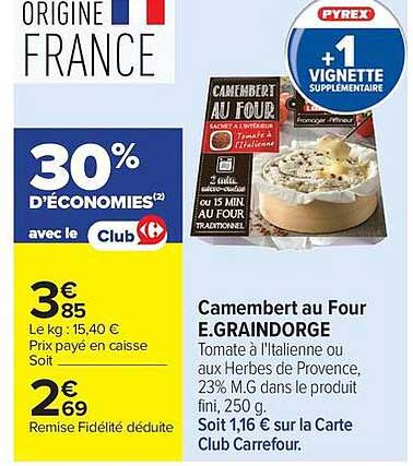 Camembert au Four E.GRAINDORGE