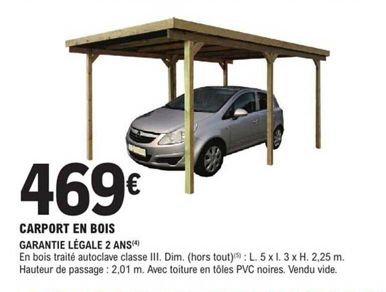 CARPORT EN BOIS