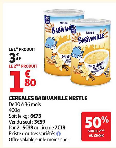 CEREALES BABIVANILLE NESTLE