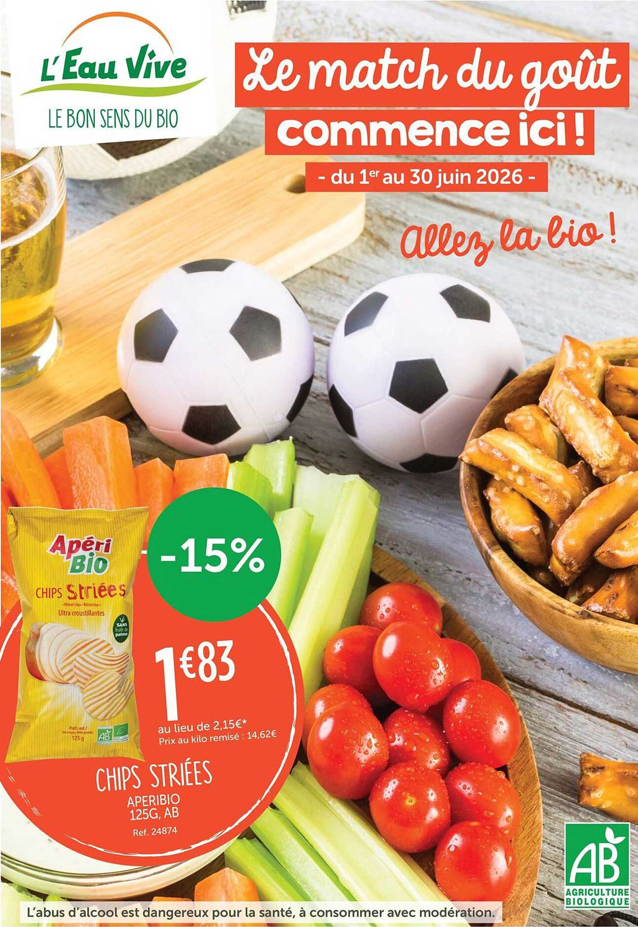 CHIPS STRIÉES APERIBIO 125G, AB