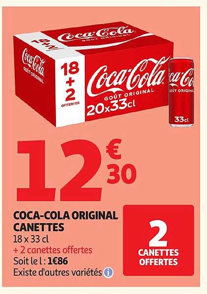 COCA-COLA ORIGINAL CANETTES