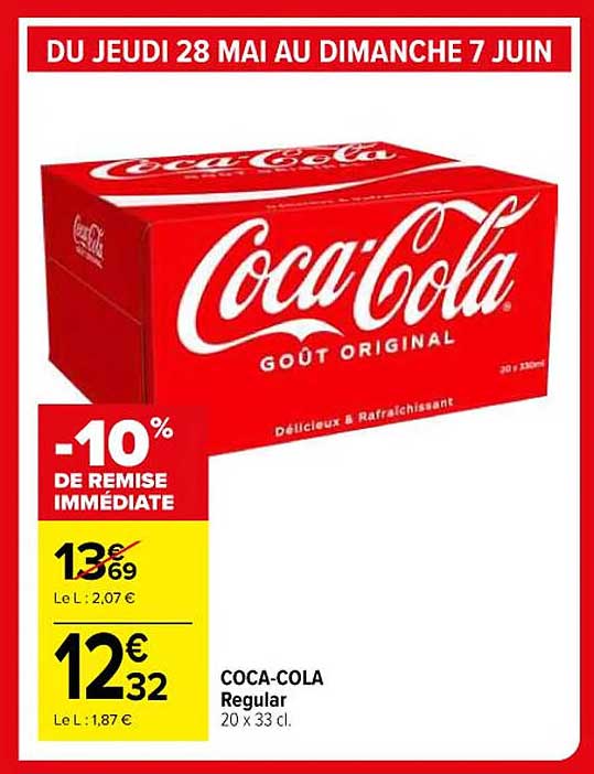 COCA-COLA Regular 20 x 33 cl.