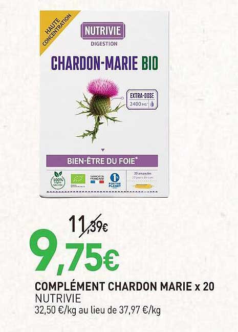 COMPLÉMENT CHARDON MARIE x 20 NUTRIVIE