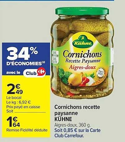 Cornichons recette paysanne KÜHNE