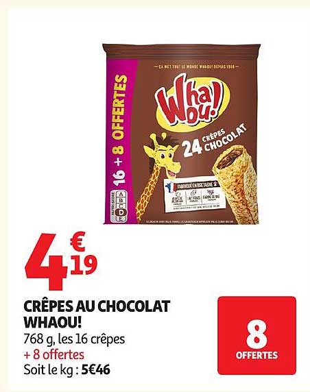 CRÊPES AU CHOCOLAT WHAOU!