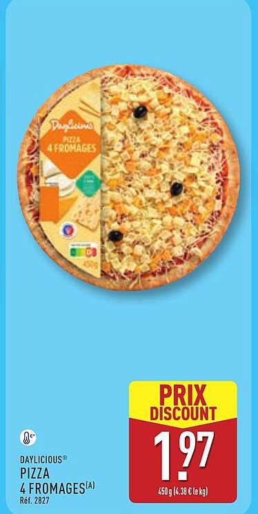 DAYLICIOUS® PIZZA 4 FROMAGES(A) Réf. 2827