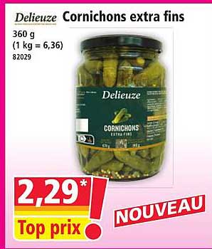 Delieuze Cornichons extra fins