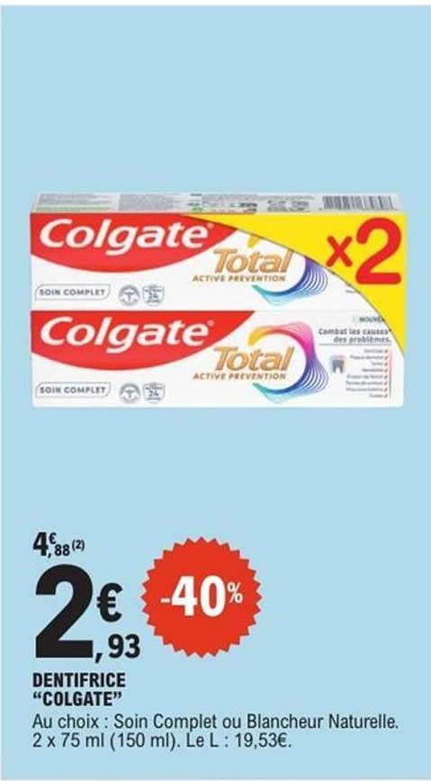 DENTIFRICE “COLGATE”