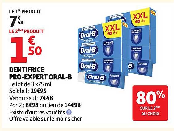 DENTIFRICE PRO-EXPERT ORAL-B