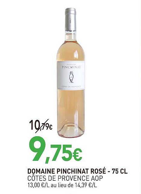 DOMAINE PINCHINAT ROSÉ - 75 CL CÔTES DE PROVENCE AOP